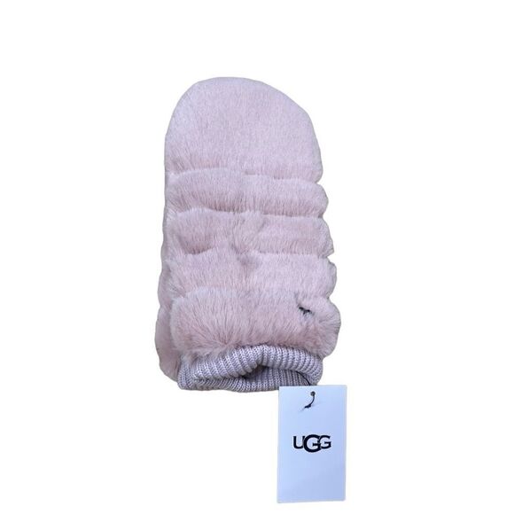 🌟NEW🌟UGG🌟Faux Fur Mittens in Pink - Picture 1 of 5